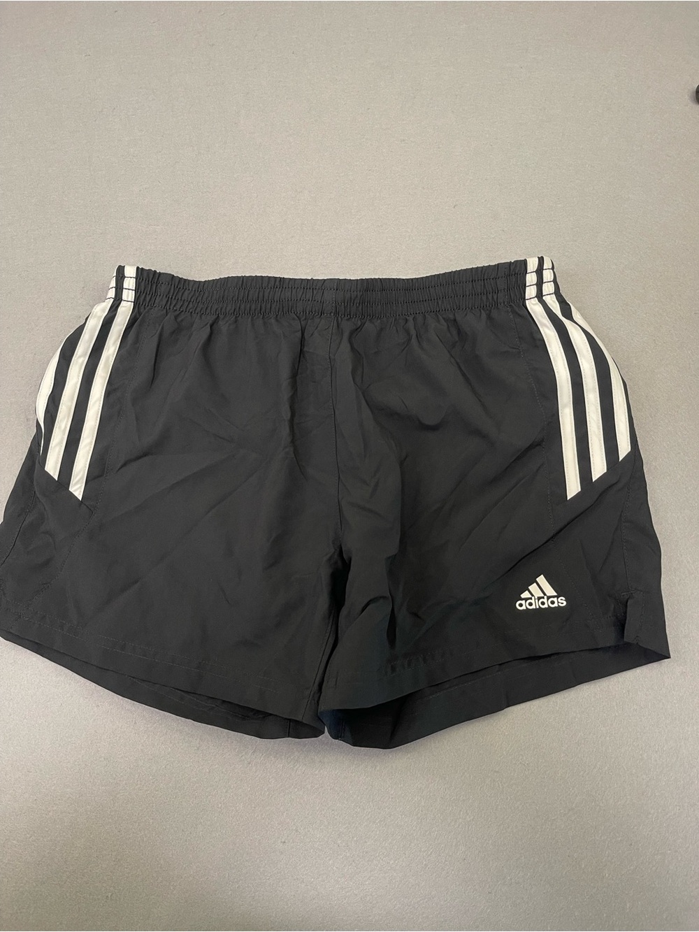 Adidas Womens Black White Athletic Training Shorts Size S 226